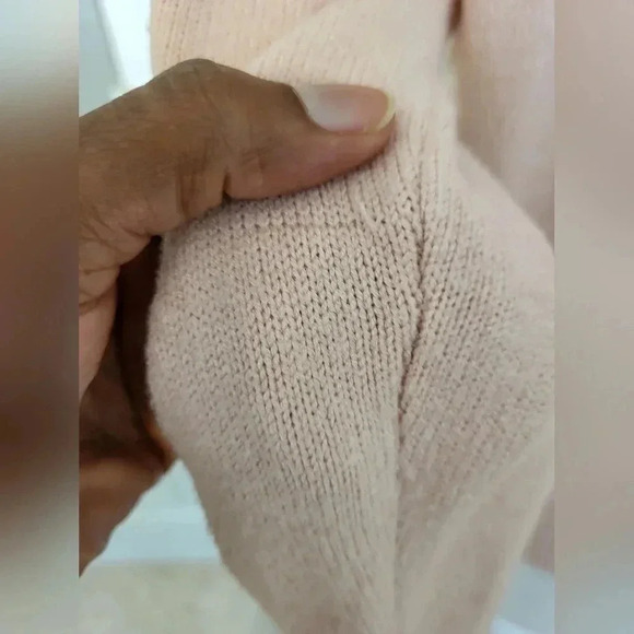 Anthropologie Moth Off Shoulder Super Soft Pink Sweater(XS) - Picture 11 of 11